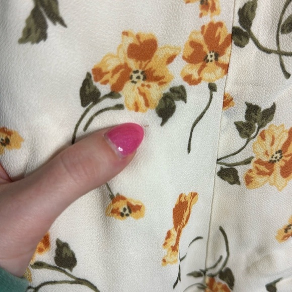 REFORMATION Elyse Floral Cutout Mini Dress Size 0 - Picture 11 of 11